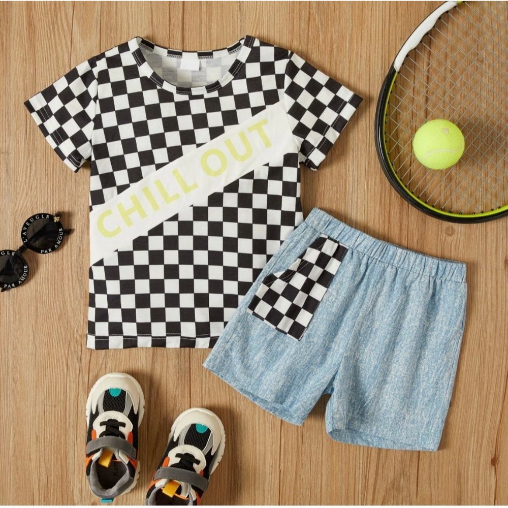 chill out checked shirt and short set outfit summer